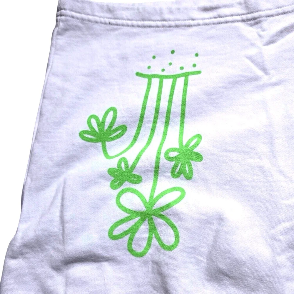 Off The Grid Records John Summit What A Life White Sweat Shorts Mens Medium